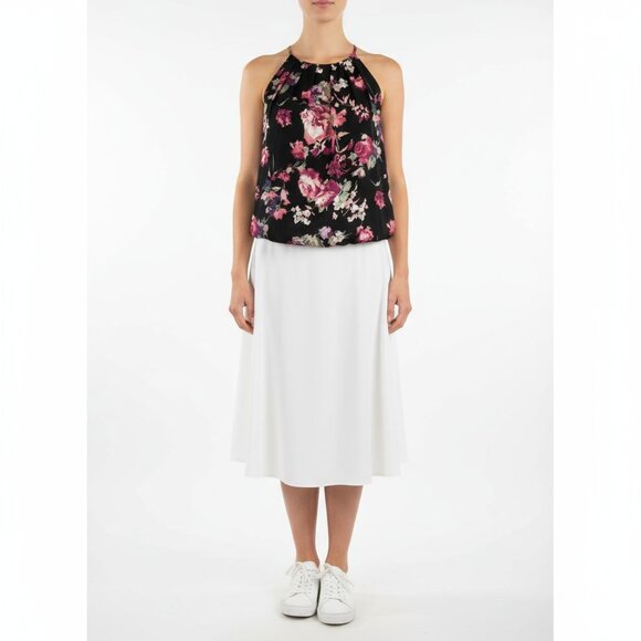 Joie 100% Silk All In Good Time Sleeveless Dark Floral Blouse Top S - Picture 11 of 11